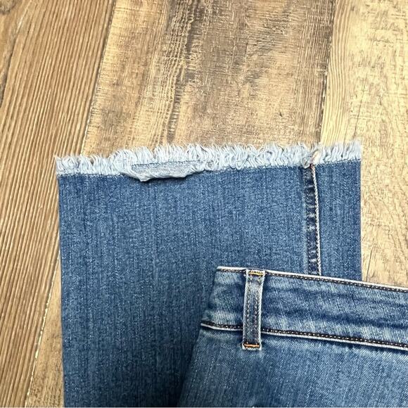 Stella McCartney Flare Jeans Chic Quiet Luxury Raw Hem Italy Women's Size 31 - Picture 6 of 9